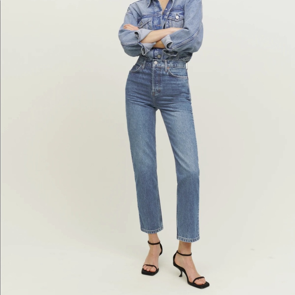 Reformation Cynthia High Rise Straight Jeans